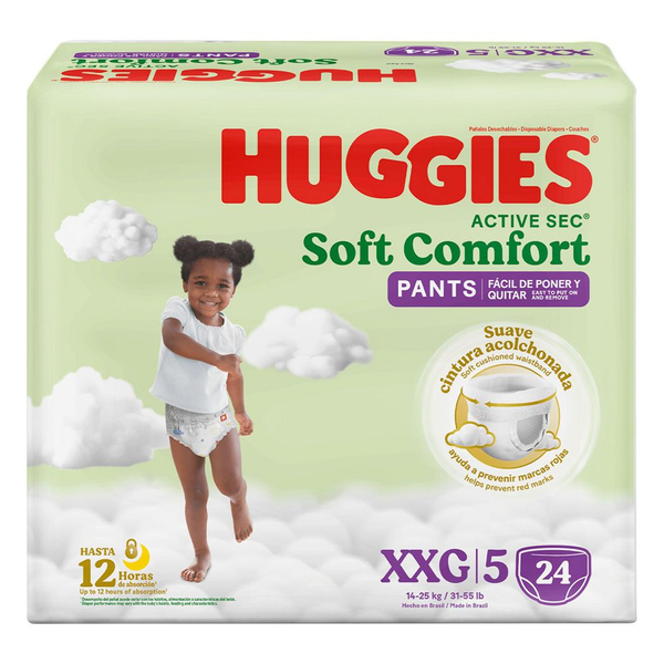 Huggies Pañal Active Sec Pants Comfort XXG