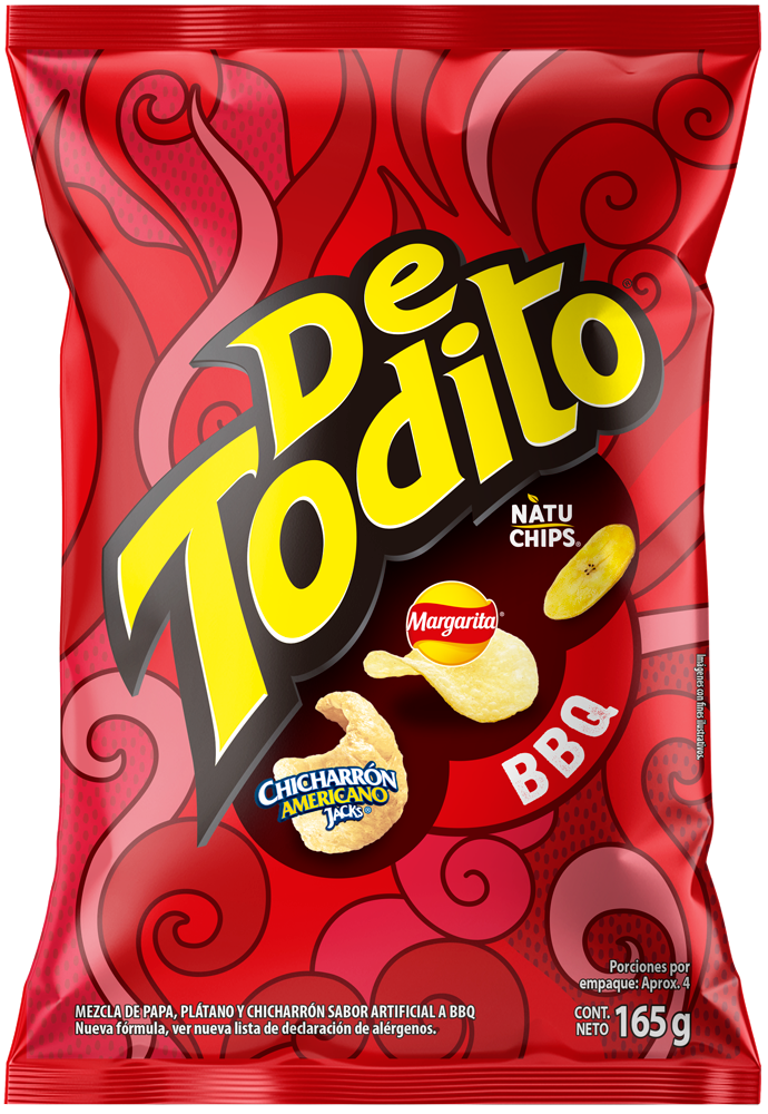De Todito Snack Sabor Bbq 165 g