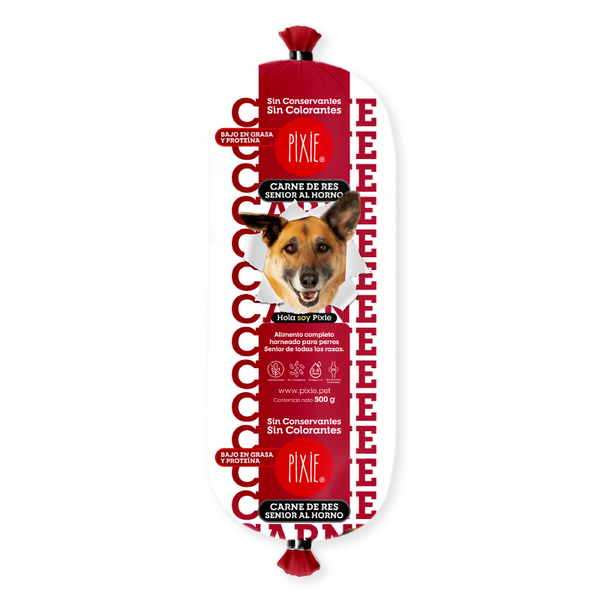 Pixie Alimento Para Perro Horneada Carne Baja Grasa y Proteina