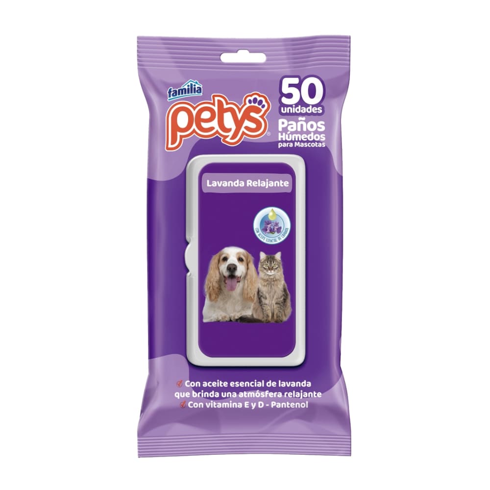 Petys Paños Húmedos Lavanda Relajante