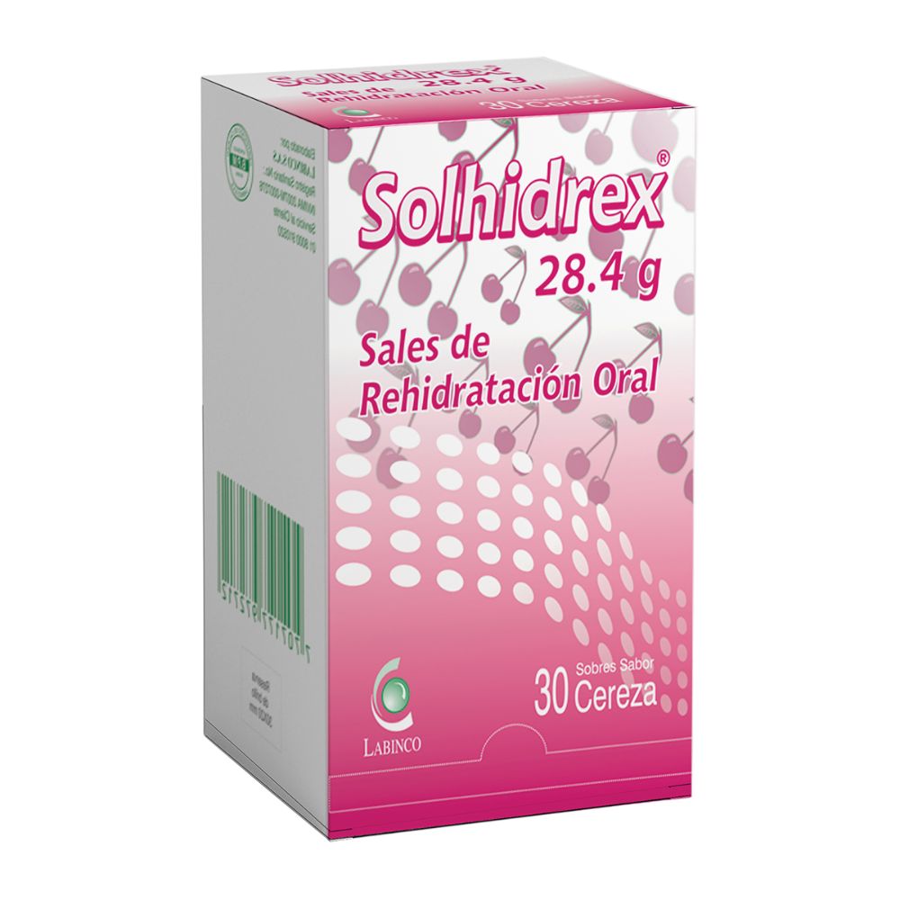 Solhidrex Sales de Rehidratación Oral sabor Cereza