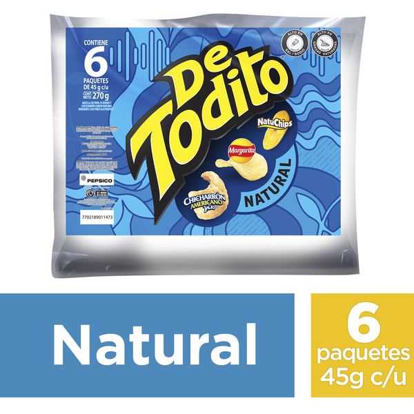 Detodito Snack Natural 270 g
