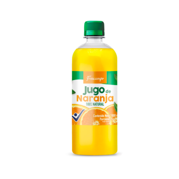 Jugo de Naranja 100% Natural 1 L Frescampo