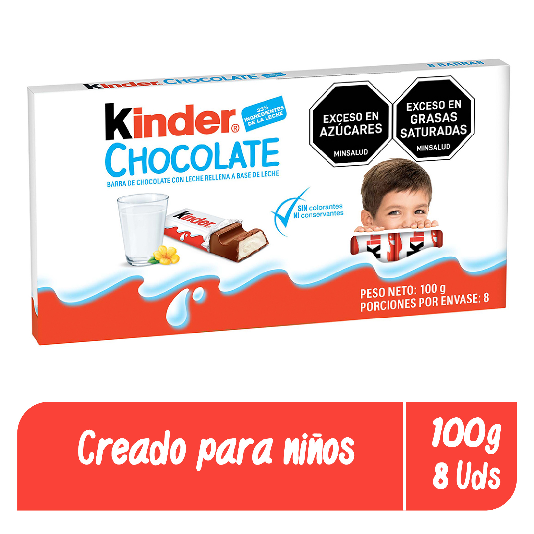 Kinder Barra de Chocolate en Barra