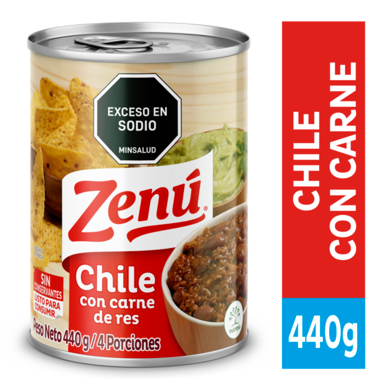 Zenú Chile Con Carne de Res