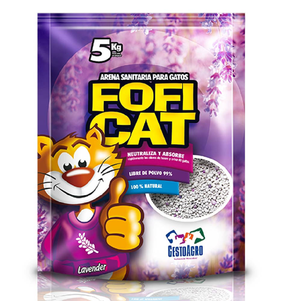 Fofi Cat Arena para Gatos Aroma a Lavanda