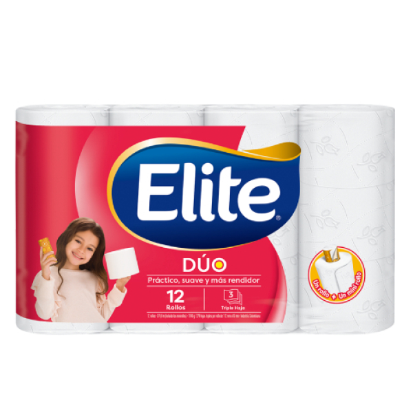 Elite Papel Higiénico Dúo Triple Hoja