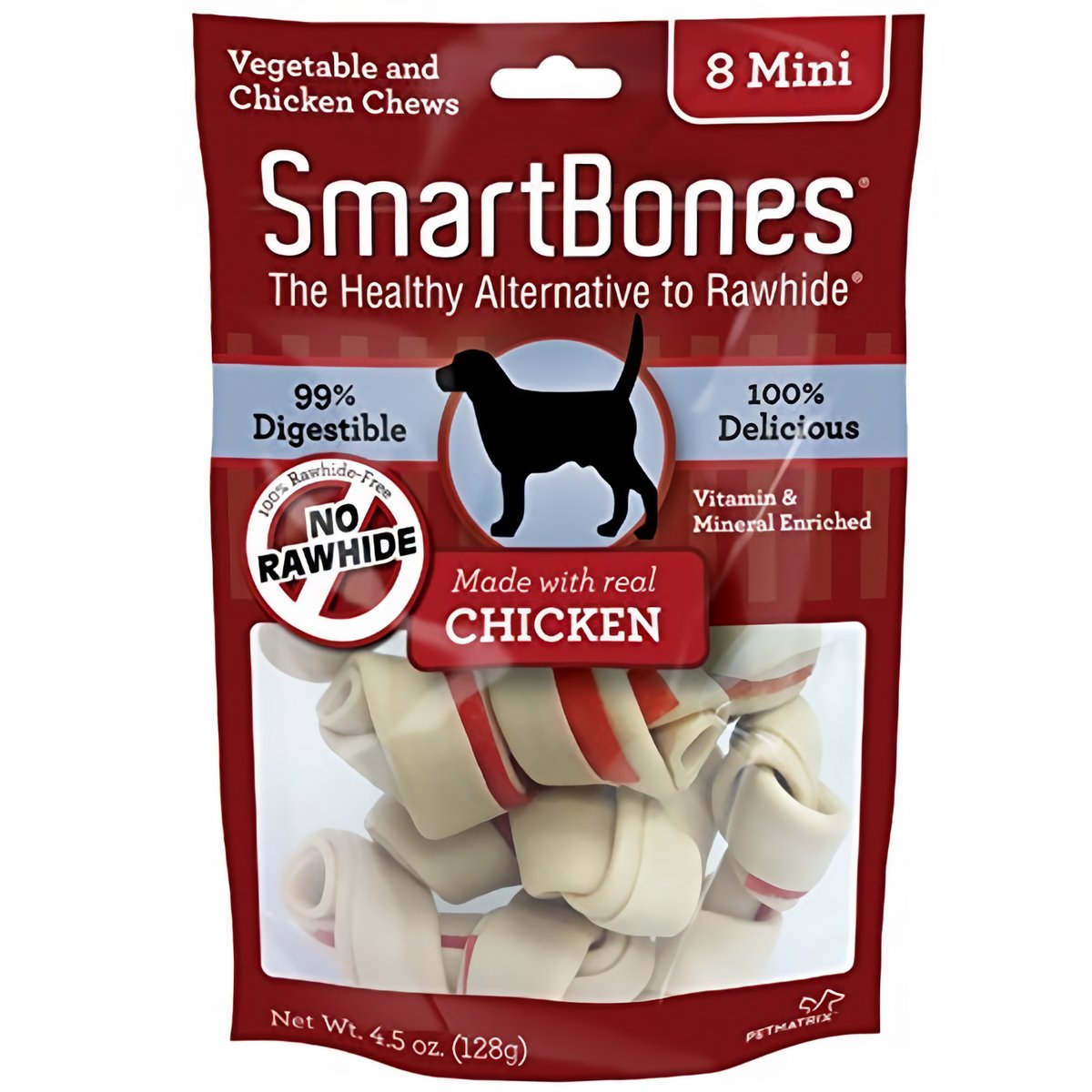 Smartbones Hueso Masticable para Perros Raza Miniatura 8Und