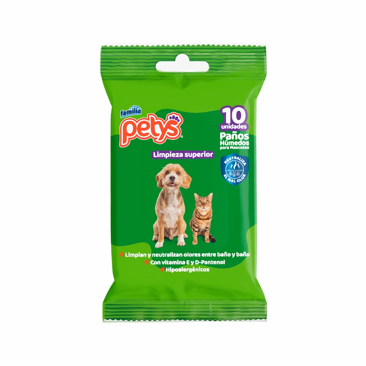 Familia Petys Paño Húmedo para Mascotas