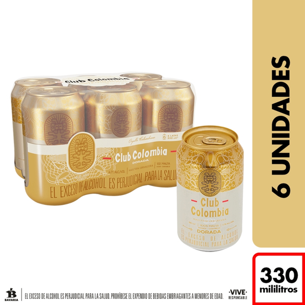 Club Colombia Pack Cerveza Dorada
