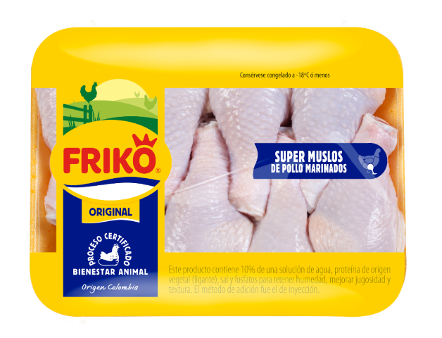 Friko Super Muslos de Pollo Marinados Bandeja