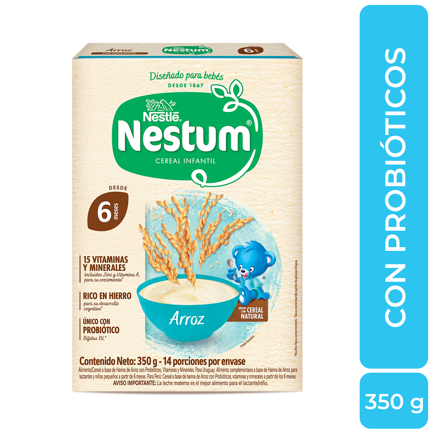 Cereal infantil NESTUM Arroz x 350g
