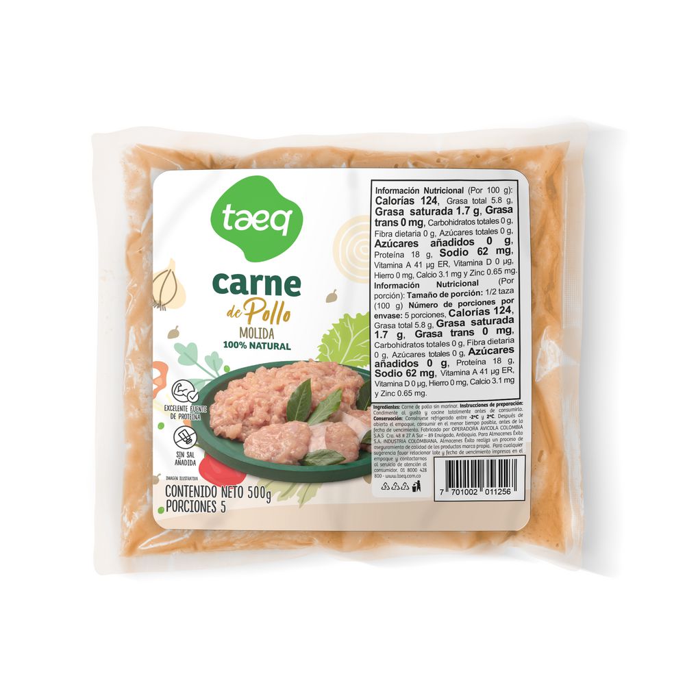 Taeq Carne Molida De Pollo