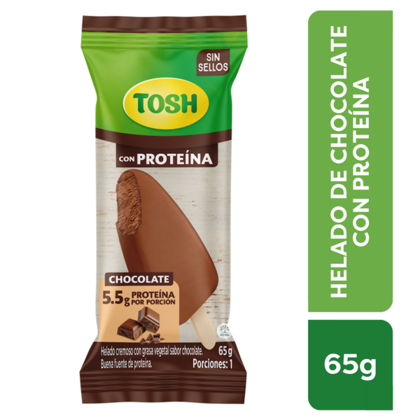 Crem Helado Paleta Proteína Chocolate Tosh