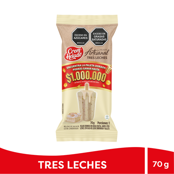 Crem Helado Artesanal Tres Leches 70 g