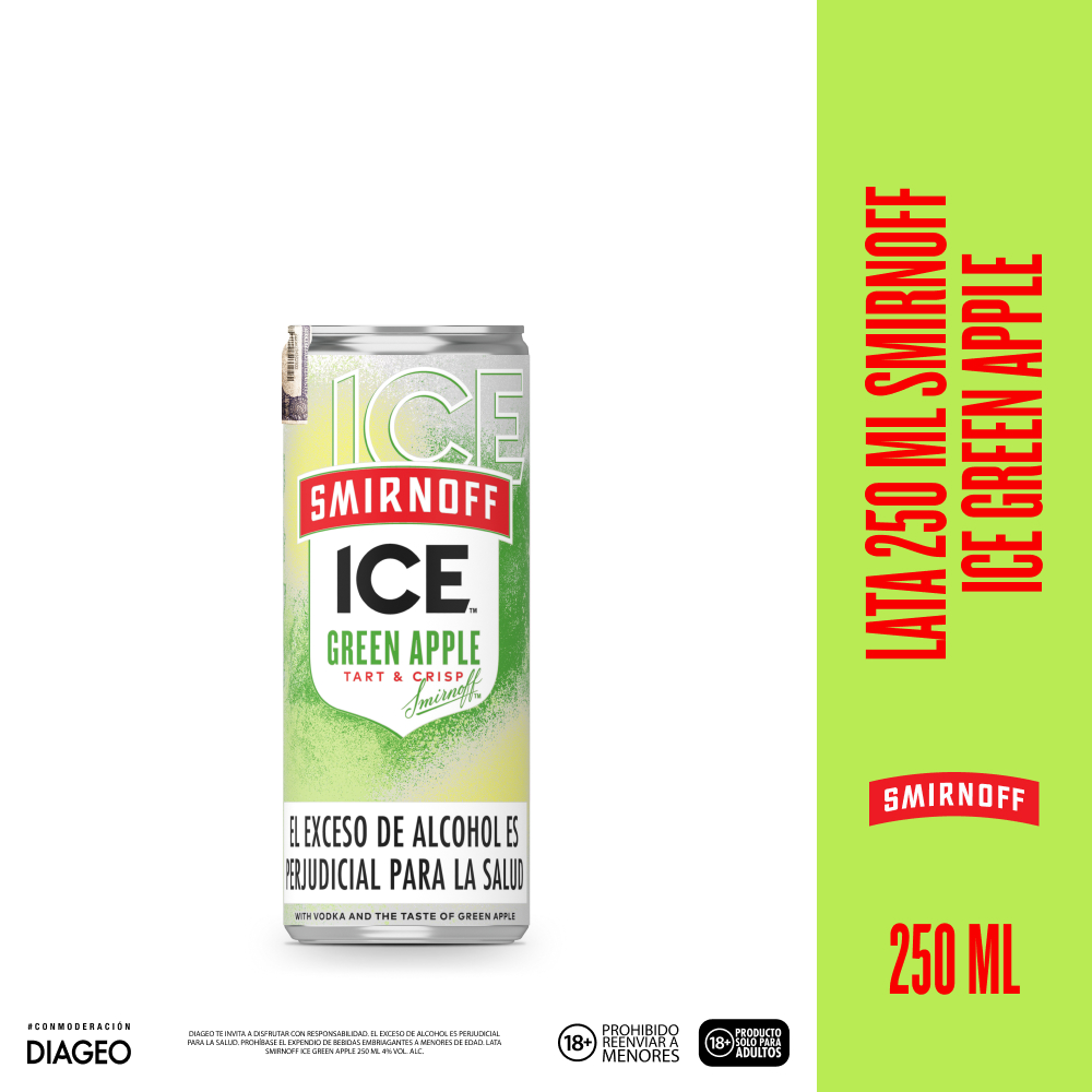 Smirnoff Ice Cóctel Sabor a Manzana Verde