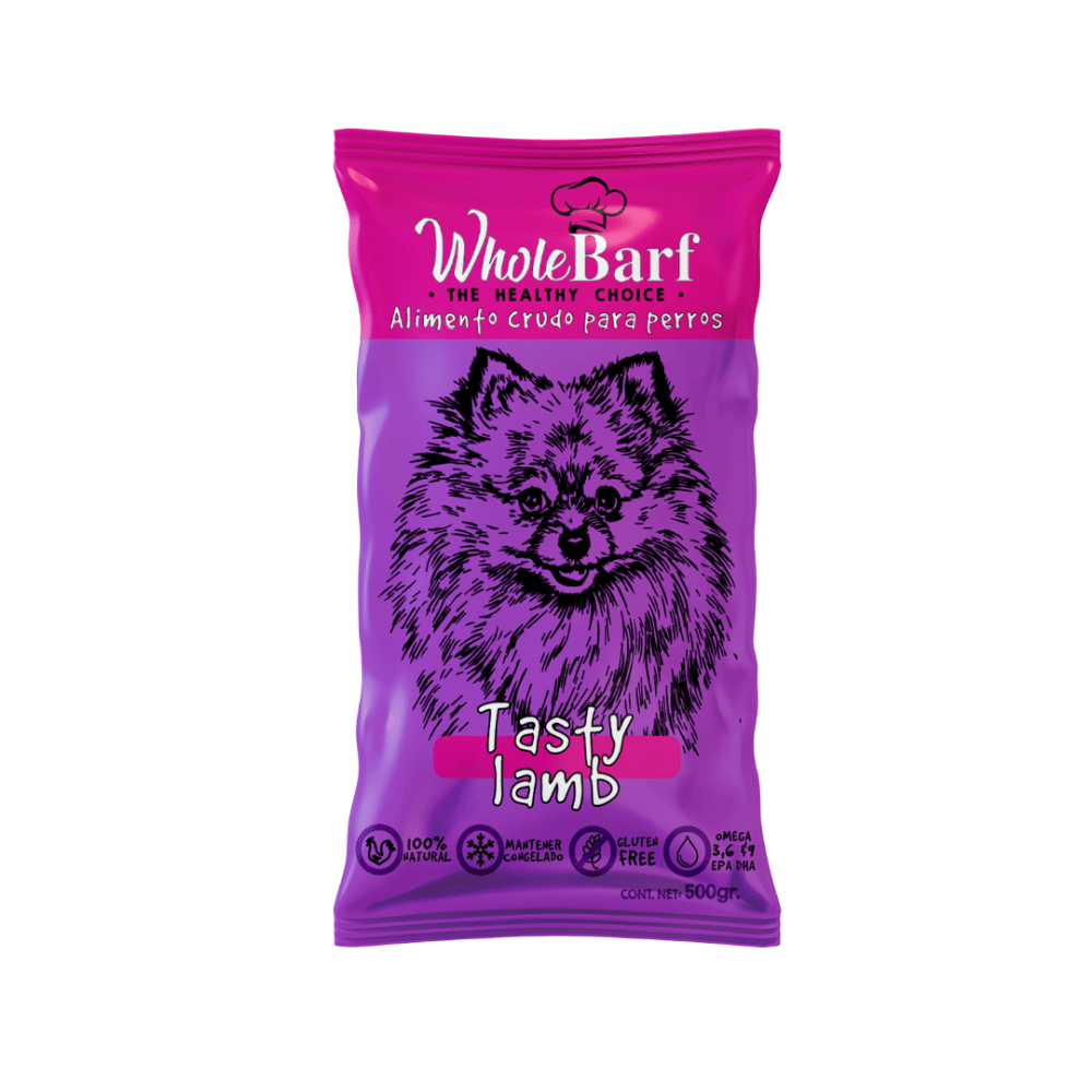 Whole Barf Alimento Crudo para Perros Tasty Lamb Cordero