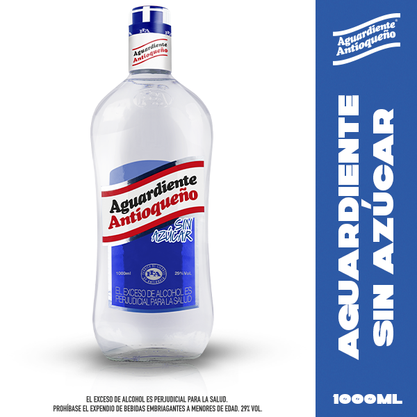 Antioqueño Aguardiente sin Azúcar 1000 ml