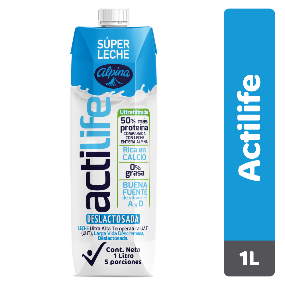 Actilife Leche Deslactosada Alpina
