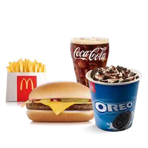 McCombo Pequeño Hamburguesa con Queso + McFlurry de Oreo